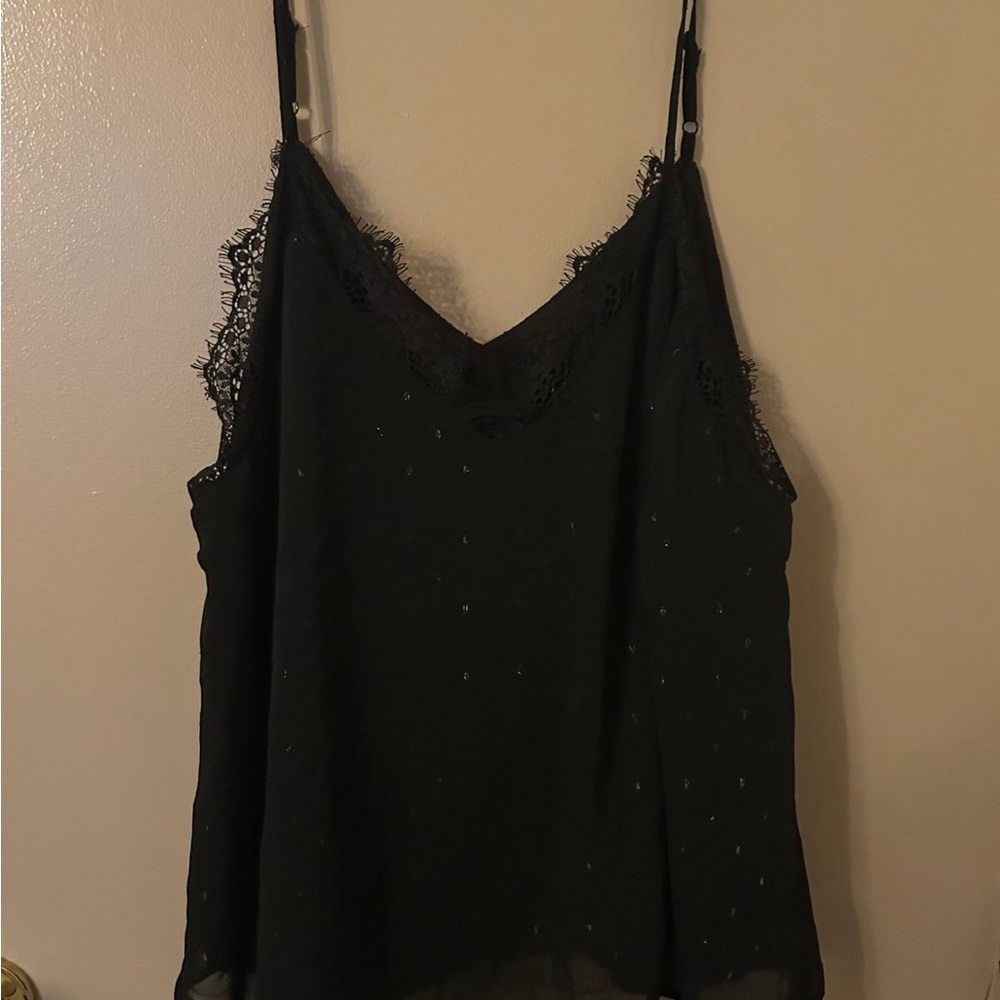 SHEIN Black Lace Detail Camisole